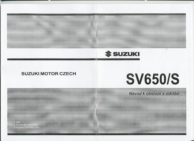 Suzuki SV650S 2008 navod 000