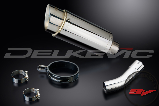 Delkevic - MINI 200mm ROUND SILENCER STAINLESS STEEL