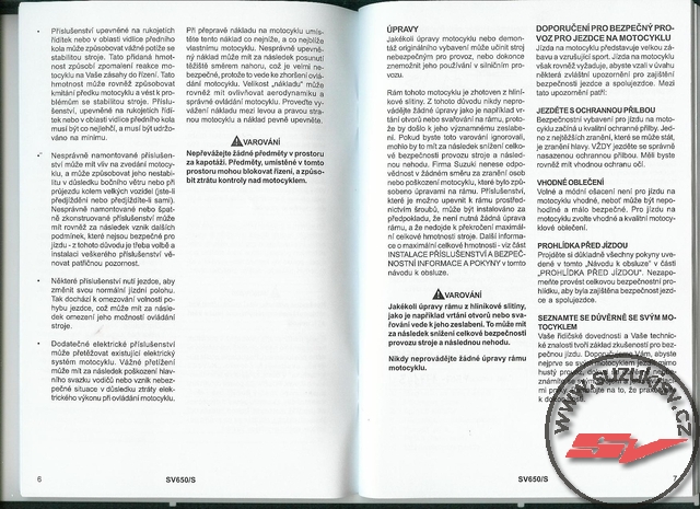 Suzuki SV650S 2008 navod 004