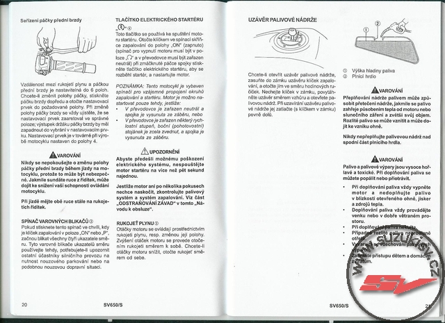 Suzuki SV650S 2008 navod 011