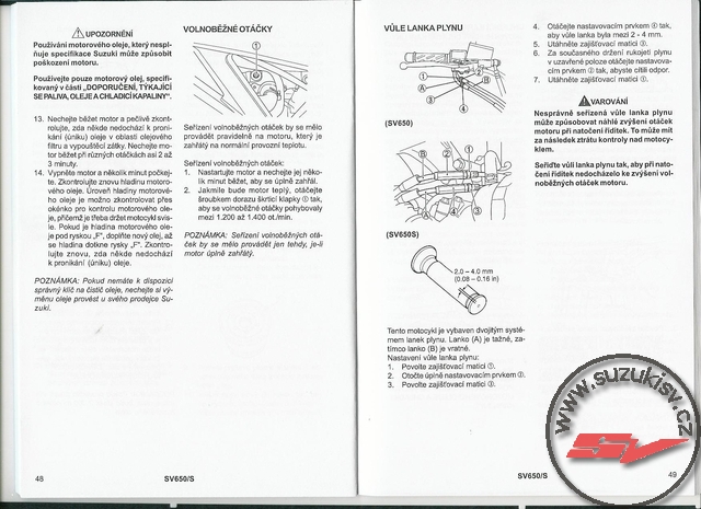 Suzuki SV650S 2008 navod 025